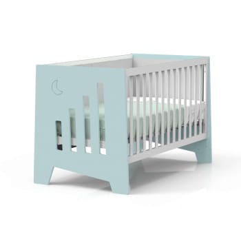 OMNI XL - Lit bébé - bureau (2en1) 70x140 cm en vert-menthe