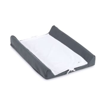 STONE GREY - Cambiador textil gris marengo para cuna convertible 60x120 cm y cómoda