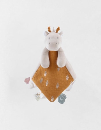 Doudou lange girafe brique - Doudous/Doudou lange - petit-bloom