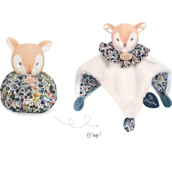 Doudou Talpa Con Berretto Da Notte E QR Code Per Ascoltare 3 Storie - 35 Cm - Regalo Di Nascita - Doudou Et Compagnie