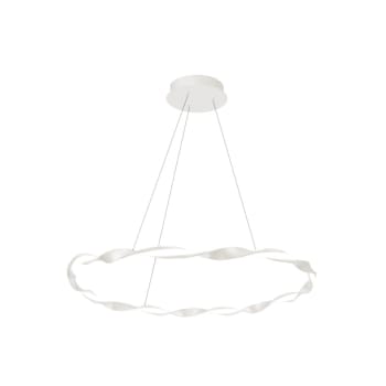 SAND - Suspension minimaliste et élégant en forme d'anneau blanc ø78 cm