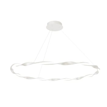 SAND - Suspension minimaliste et élégant en forme d'anneau blanc ø108 cm