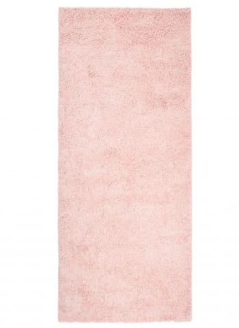 ESSENCE PASILLO - Alfombra de pasillo dormitorio bebé rosa shaggy 80 x 200 cm