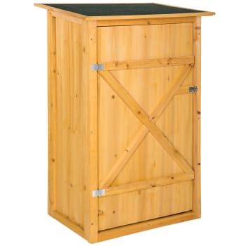 Cobertizo para herramientas de jardín de madera de acacia 200 x 100 cm  armario de almacenamiento