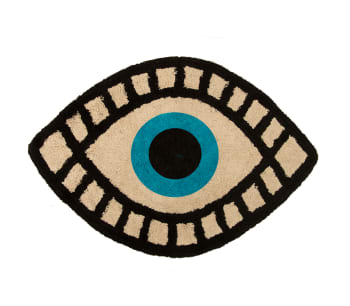 MORNING VISIONS - Tappeto in cotone a forma di occhio 80x120