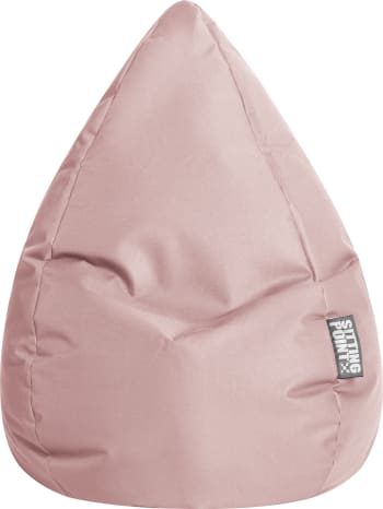 Brava - Pouf poire XXL d'intérieur vieux rose 80x130cm