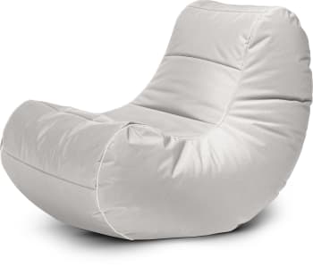 Scuba - Pouf confort intérieur et extérieur gris clair 110x70x60cm