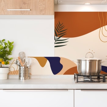 Panel de pared - salpicadero de cocina l90cm×a70cm MARBRE GALLONE
