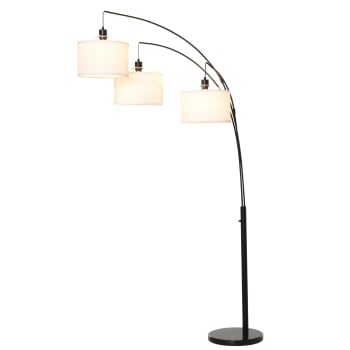 Qazqa arc - Lampada da terra con paralume Moderno - 1 luce - | FindTheDeal
