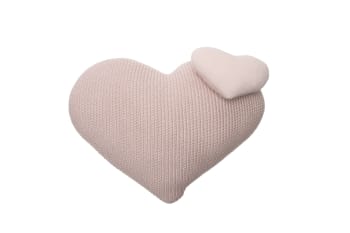 SHAPES - Cuscino cuore rosa 30x35