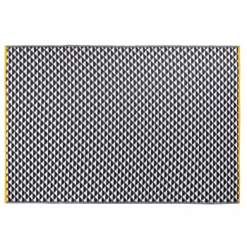 Solys - Tappeto da esterno in polipropilene nero 230x160 cm