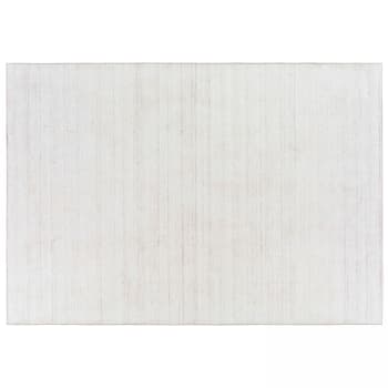 Loop - Tapiz rectangular de chenilla estampado en tonos marfil 200 x 290 cm