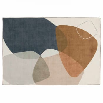 Dean - Tapis tissé plat rectangulaire motifs abstraits 120 x 170 cm