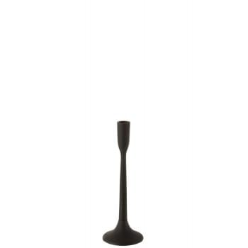Candelabro hierro opaco negro alt. 30 cm