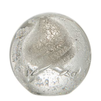 Pisapapeles burbujas cristal plateado Alt. 10