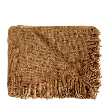 Oh my gee - Decke aus Baumwolle braun