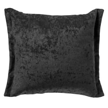 Lewis - Coussin - noir en polyester 45x45 cm uni