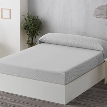 PAUL - Pack 2 unidades plaids multiusos sofa cama gris claro 180 x 260 cm
