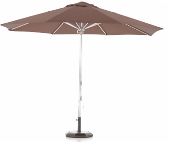 Sunny - Toile de rechange marron pour parasol rond 300cm