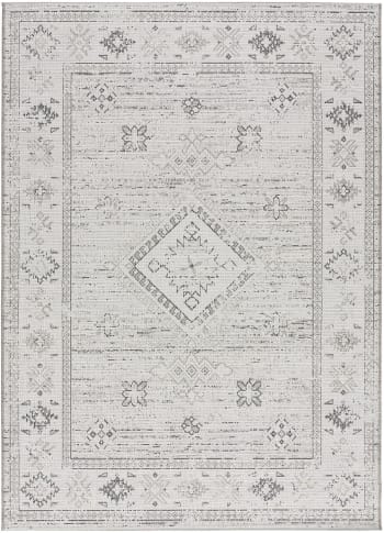 BALLIK - Outdoor-Teppich im Vintage-Stil, grau, 77X150 cm