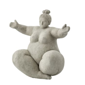 Julie - Estatua gris de poliresina A24