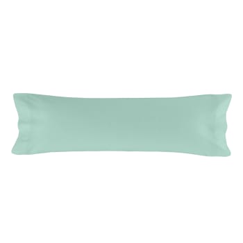 Basic - Funda de almohada 100% algodón menta 45x125 cm (cama 105)