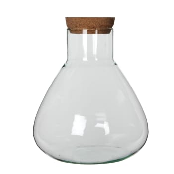 Emily - Vase en verre recyclé H32