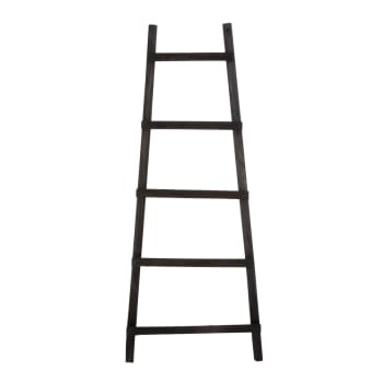 Relaxdays Scala Decorativa, Legno Di Castagno, 4 Traverse, Fatta