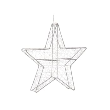 Éclairage de Noël en forme de étoile 120 LED blanc classique D58