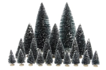 Luville originals - Sapins de noël miniatures - Lot de 21