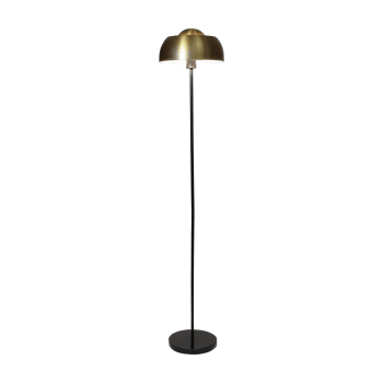 Nomaa - Lampadaire en métal noir et doré h160cm