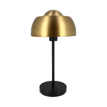 Nomaa - Lampe à poser en métal noir et doré h45cm