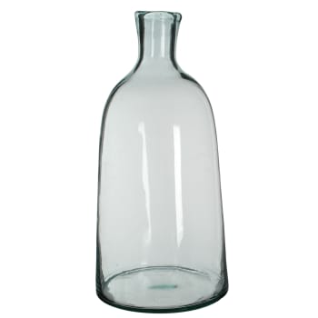 Florine - Vase bouteille en verre recyclé H58