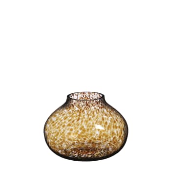 Lyona - Vase en verre marron D23