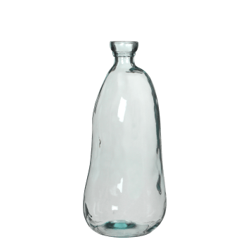 Organic - Vase bouteille en verre recyclé H51