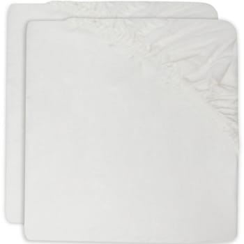 Lot De Draps Housses En Coton Blancs X Cm Basics Maisons Du Monde