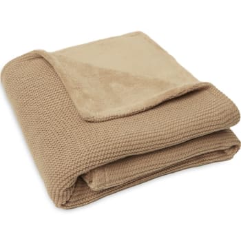 Couverture Bébé Velours Côtelé 75x100 Cm - Tog 2.0 - Oeko-Tex - Couleur Milky Coffee - Réversible Et Douce