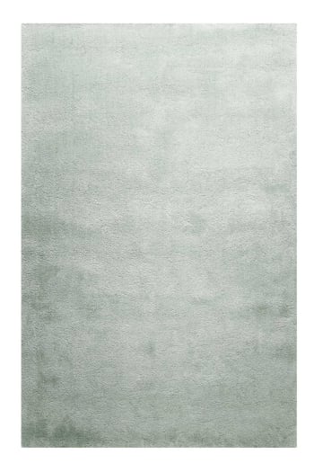 Pisa - Tapis en microfibre dense gris-vert 70x140 cm