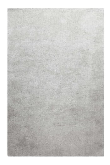 Pisa - Tapis en microfibre dense gris clair chiné 200x290 cm