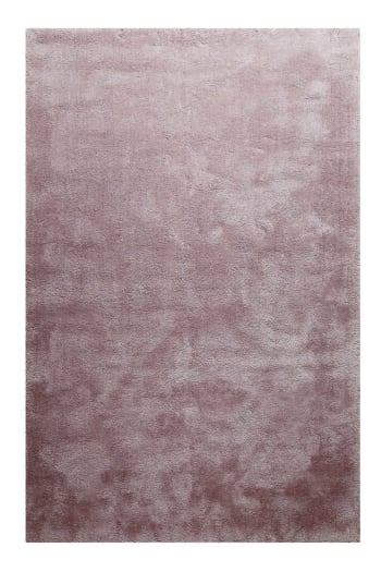 Pisa - Tapis en microfibre dense rose antique 200x290 cm