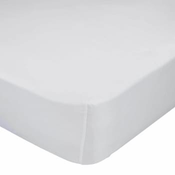 Basic - Bajera 100% algodón blanco 105x200x32 cm (cama 105)