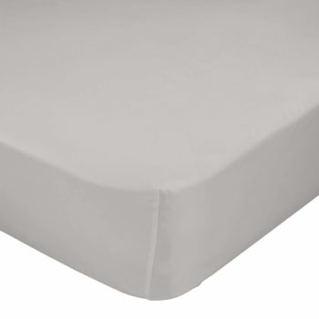 Basic - Bajera 100% algodón gris 200x200x32 cm (cama 200)