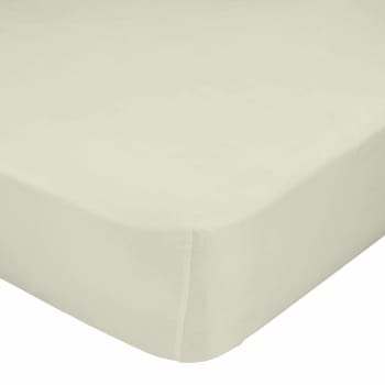 Basic - Bajera 100% algodón beige 180x200x32 cm (cama 180)