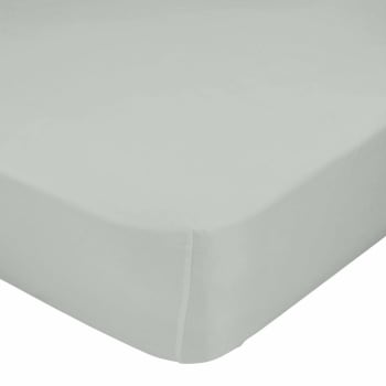 Basic - Bajera 100% algodón gris 160x200x32 cm (cama 150/160)