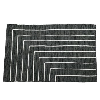 Urban stripes - Tapis antidérapant 1350 g/m²  eucalyptus 70x150 cm