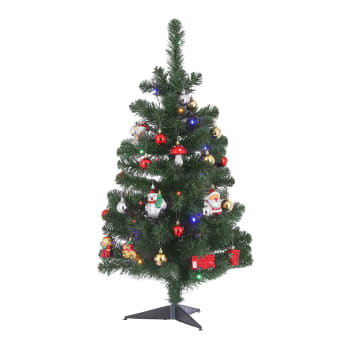 Joy - Künstlicher Weihnachtsbaum mit Dekoration und LED-Beleuchtung 90