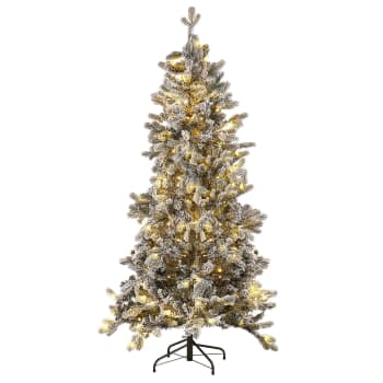 Albero di Natale innevato LED 210 cm Tatlow