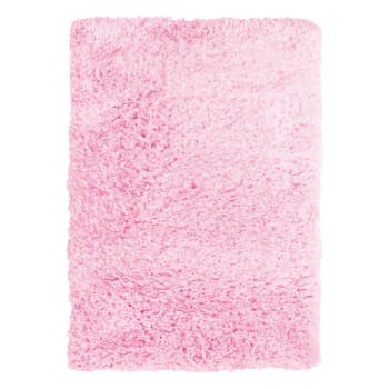 Authentik - Alfombra pelo sintético rosa muy suave 120x170