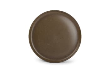 FORMA - Assiette plate 27cm brun - Lot de 4