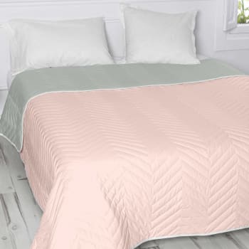 Colcha de Algodón y Viscosa TEX HOME Gofrada Cama 90 cm Blanco